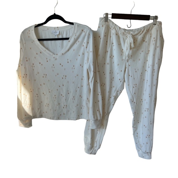 NEW Soma Wknd Sunday Velour Pajama Set - Picture 3 of 10